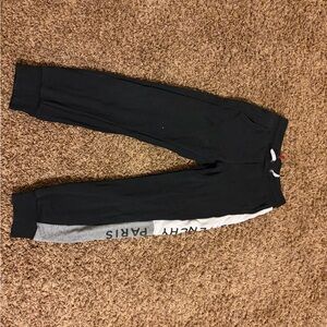 Givenchy Kids Black and Gray Joggers